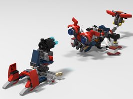 Набор LEGO MOC-10697 76077 - LOLA Cat Mech