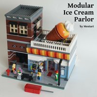 Набор LEGO MOC-10851 Modular Ice Cream Parlor with Power Functions