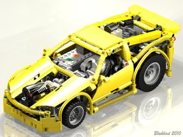 Набор LEGO MOC-110234 Small Yellow RC Racecar