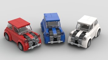 Набор LEGO FREE - Mini Cooper (Austin Mini) Mk1 set of 3 from the 1969 Movie, "The Italian Job"
