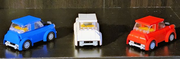 Набор LEGO FREE - Mini Cooper (Austin Mini) Mk1 set of 3 from the 1969 Movie, "The Italian Job"