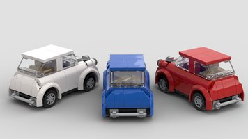 Набор LEGO FREE - Mini Cooper (Austin Mini) Mk1 set of 3 from the 1969 Movie, "The Italian Job"