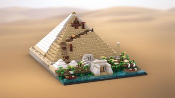 Набор LEGO MOC-116457 21058 - Building of the Great Pyramid