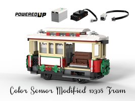 Набор LEGO 10308 Tram Powered UP Modified with Color Sensor