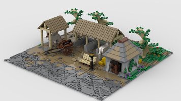 Набор LEGO MOC-140035 Middle-Earth: Bree - Stables