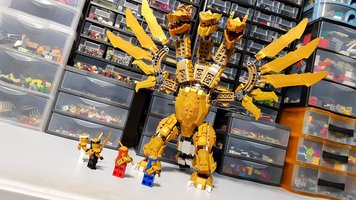Набор LEGO MOC-145031 King Ghidorah - Golden Ultra Dragon Alternate Build