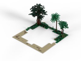 Набор LEGO Mesoamerican Temple, or: then and now in Mesoamerica (Part 2: Ground and Green)