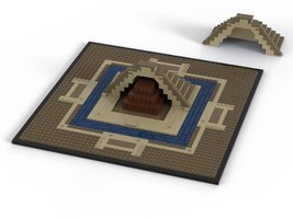 Набор LEGO Mesoamerican Temple, or: then and now in Mesoamerica (Part 3: Base and inner Temples)