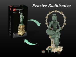 Набор LEGO MOC-154888 Statue of Pensive Bodhisattva (21042 Alternative Builds)