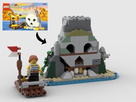 Набор LEGO MOC-159128 31120: Volcano Island Remake