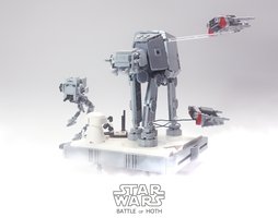 Набор LEGO MOC-16921 SW Battle on Hoth mini diorama