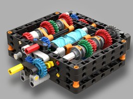 Набор LEGO MOC-171508 Ultimate 6+N+R gearbox with forks