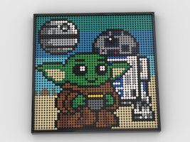 Набор LEGO R2D2 and Grogu Frame