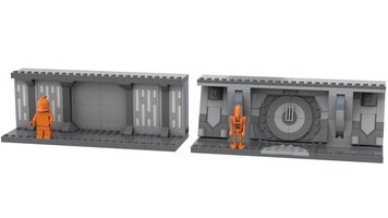 Набор LEGO MOC-180618 Clone Wars Hallway Minifigure Stands
