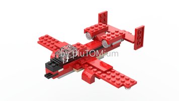 Набор LEGO MOC-184132 Airplane A-10 Thunderbolt (LEGO 40220 Alternate)