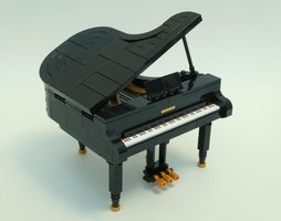 Набор LEGO MOC-185196 Jazz Quartet studless piano lid mod