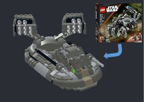 Набор LEGO AAC-1 speeder tank, 75361 Alternate Build