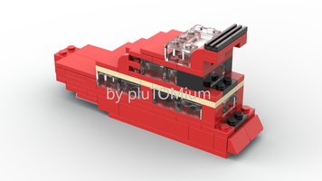 Набор LEGO MOC-186672 Luxury Yacht (LEGO 40220 ALternate)