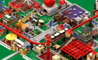 Набор LEGO MOC-193648 Modular Mini Roller Coaster Tycoon