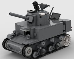 Набор LEGO MOC-195483 M3A1 Stuart Light Tank