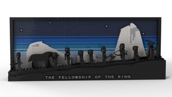 Набор LEGO MOC-196072 Landscape Fellowship of the Ring