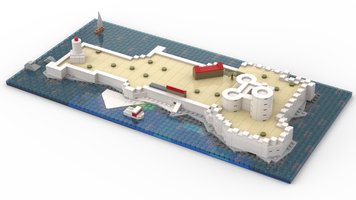 Набор LEGO MOC-196099 Chateau d'If - The Count of Monte Cristo - Marseille - France