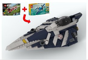 Набор LEGO MOC-220978 Plo Koon's Starfighter - Alternate Build of 75388 & 31160