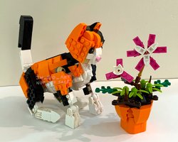 Набор LEGO Calico Cat - 31129 Majestic Tiger alt build