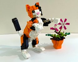 Набор LEGO Calico Cat - 31129 Majestic Tiger alt build