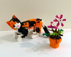 Набор LEGO Calico Cat - 31129 Majestic Tiger alt build