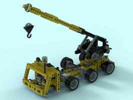 Набор LEGO MOC-101674 8891-1-c9-V2 crane truck 2009 upgrade