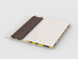 Набор LEGO Winter Village MILS plate with track using 6x8 plates
