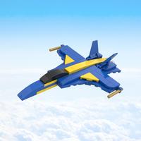 Набор LEGO MOC-109052 F/A-18 Hornet Blue Angel (AF012b)