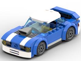 Набор LEGO MOC-109457 60312 - Muscle Car with Supercharger