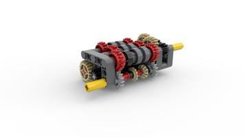 Набор LEGO MOC-111628 5-Speed + Reverse Gearbox