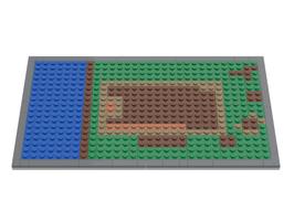 Набор LEGO Plate for LEGO Set 5766 - Log Cabin