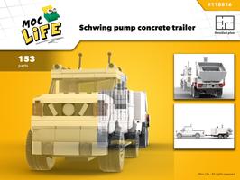 Набор LEGO Schwing pump concrete trailer