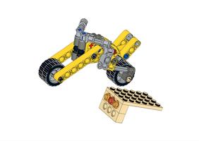 Набор LEGO MOC-119227 Motorcycle whit Ramp