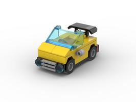 Набор LEGO MOC-125354 Yellow Convertible 4 Studs Car