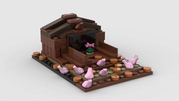 Набор LEGO frog temple