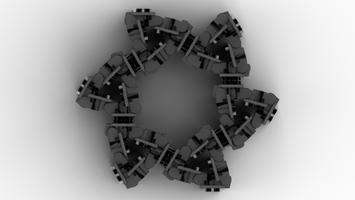 Набор LEGO MOC-129314 Star (based on tread links)