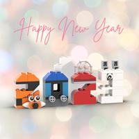 Набор LEGO MOC-133374 10696 Happy new year 2023