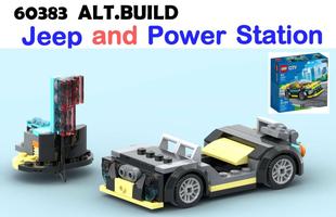 Набор LEGO MOC-134573 60383 JEEP AND POWER STATION