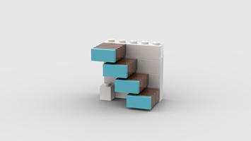 Набор LEGO MOC-135086 stairs for the house