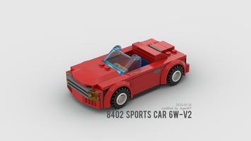 Набор LEGO MOC-136968 8402 Sports Car 6-Wide Modification V2