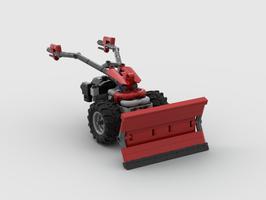 Набор LEGO MOC-138532 Red Snow Plough for Single-Axle Tractor (15 studs)