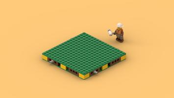 Набор LEGO Basic Green MILS 16x16