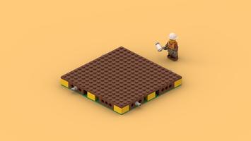 Набор LEGO Basic Brown MILS 16x16