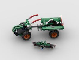 Набор LEGO MOC-140182 42149 Single-Axle Tractor with Trailer and Cultivator