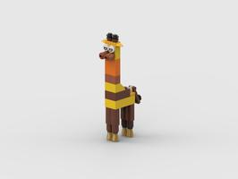 Набор LEGO Basic giraffe created parts only from the set 11013